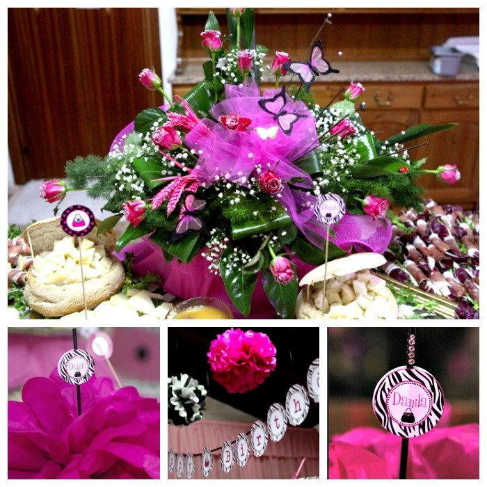Diva Zebra Hot Pink Party...