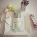 Preparare la tavola di Pasqua. Alcune idee e porta tovagliolo a tasca da scaricare.