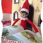 Our Elf on the Shelf is back (and free printable Elf House!)