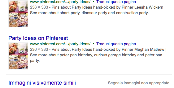 risultati ricerca google immagini