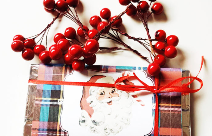 Etichetta per Barra di Cioccolato Natalizia – FREE Chocolate Wrapper for Christmas