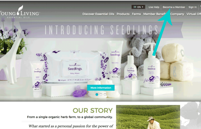 Comprare su Young Living senza Starter Kit